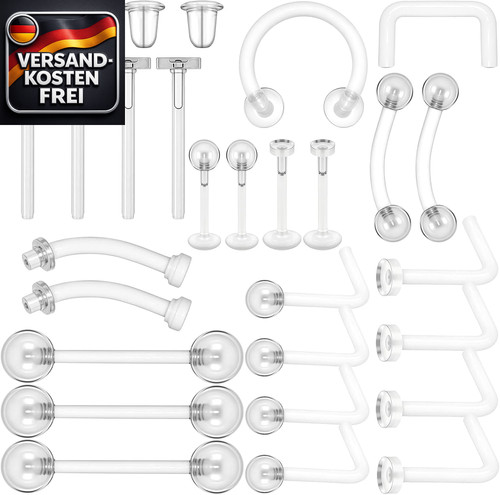 Nasenpiercing set mit - nasenpiercing,