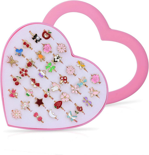 36x kinderringe mädchen set - 36x,
