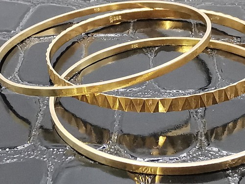 585 gold 14k gelbgold armreif - 585,