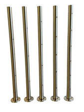 Edelstahl Pfosten gebohrt M6