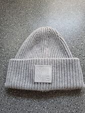 Mütze Strickmütze Damenmütze grau Merinowolle Cashmere Seide Neu One Size Damen