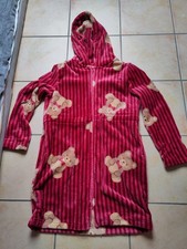 Bademantel flauschig rot Teddy