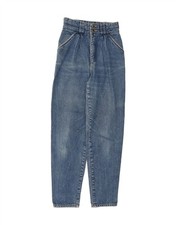 Pioneer Damen High Rise Tapered Jeans W28 L29 Blau Baumwolle DC30