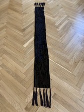 LUXUS Fabelhaftes Samttuch Perlen Muster Halstuch 202×19cm Schultertuch ITALY