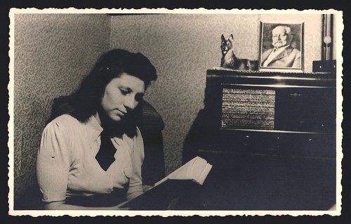 Fotografie junge hausfrau ein - fotografie,
