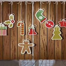 Weihnachten Rustikale Gardine