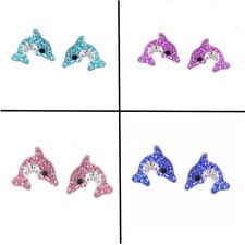 Kinder Ohrringe Delfin 925