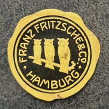 Alte Werbemarke HAMBURG - Fa. FRANZ FRITZSCHE & Co. Reklame Vignette CHINOSOL