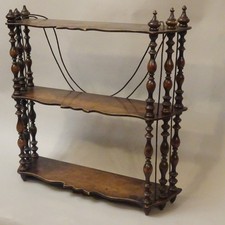 Antike Kleine Etagere Mit 3