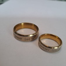 2 18 K Edelstahl Partnerringe