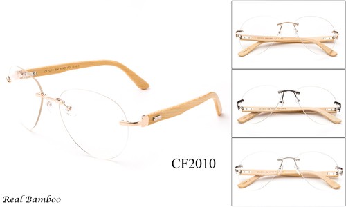Pilotin klarglas brille - brille, bambus