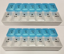 ☆ 2 x Tablettenbox groß - 7