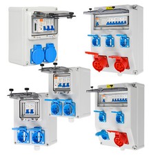 Wandverteiler Stromverteiler Steckdosenverteiler Baustromverteiler Stromkasten