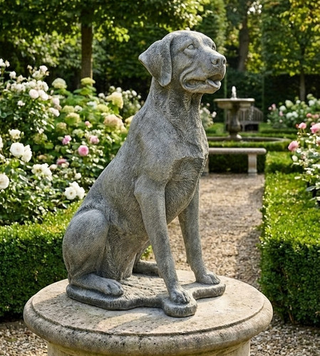 Labrador retriever statue - labrador, 85