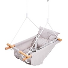 Hängemattenschaukel Hängeliege Segeltuch Babyschaukel Outdoor Indoor