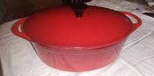  Cousances, Le Creuset, 28 oval Auflaufform, Gusseisen, Kochtopf, Cocotte