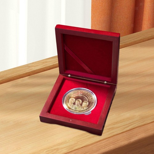 Münzvitrine holz medaille - holz,