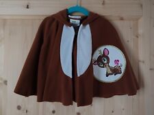 Mädchen Kostüm Gr. 104 Rehkitz Cape Kinder Reh Umhang Kapuze Karneval Fasching 