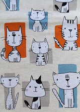 Kracht Geschirr-Küchen-Trockentücher "Lustige Katzen" Baumwolle mehrfarbig