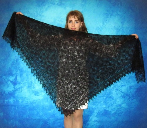 Gestrickter ziegenflaum schal - gestrickter,