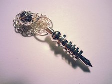 12pcs Baby Isis 3cm silver pendulums