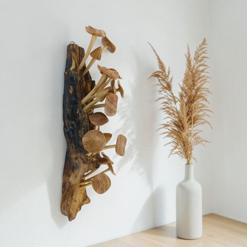 Holzpilze wanddeko - holzpilze,
