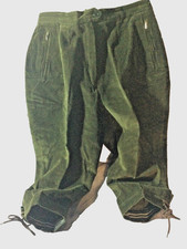 Damen Vintage  Wanderhose Kniebundhose Cord Gr.42-grün-Baumwollmischung