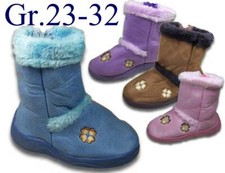 Kinder Velours Eskimo Stiefel