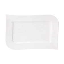 Speiseteller Porzellan Essteller Geschirr Teller Flachteller Rechteckig 36 cm