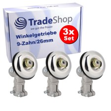 3x 9-Zahn 26mm Winkelgetriebe für Raptor, Helo, Berlan, Mastiff Motorsense