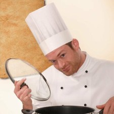 Europa - Kochmütze DAS ORIGINAL 50 Stück Kochhut