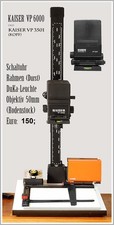 Fotovergrößerer Kaiser VP 6000/ 3501  und Zubehör