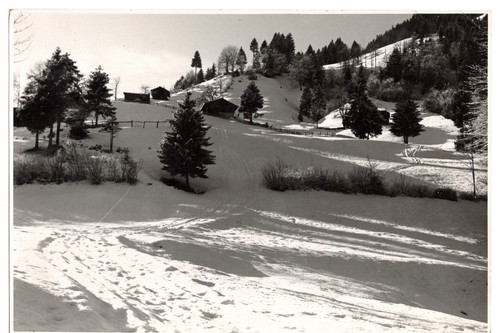 Vintage winter foto - vintage, alpen
