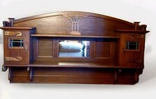 Antikes Wandregal Eichenholz