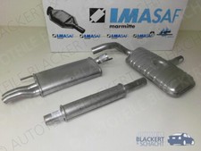 Imasaf Auspuff Set ab Kat für VW Golf 3 III 2.8 VR6 1993-1997 | VSD+MSD+Endtopf