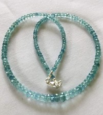Aquamarin kette unbehandelt - unbehandelt,