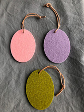 hey-sign Anhänger Osterei 3Stk unbnutzt Wollfilz mehrfarbigGeschenkanhänger Filz
