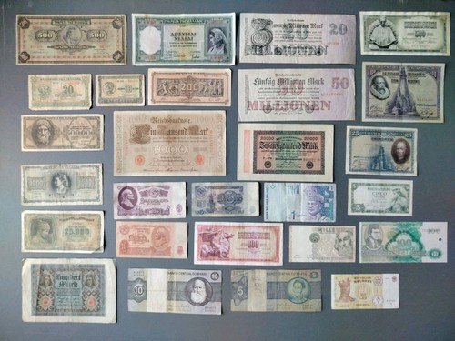 Original banknoten konvolut - original,