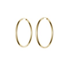 Hoop Earrings Round 333 Gold