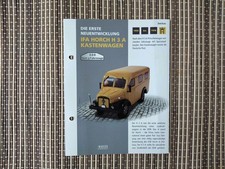 IFA Horch H3 A Kastenwagen  DDR  Datenblatt   Atlas 