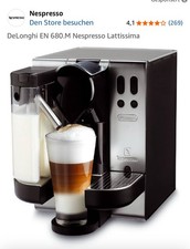 DE'LONGHI Kapselmaschine Nespresso Lattissima EN680.M 1200W 1,2 L 19 bar Chrome