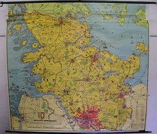 School wall map - school,