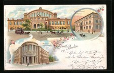 Lithographie berlin anhalter - lithographie, berlin,