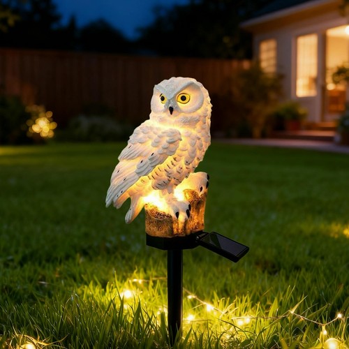 Gartenfiguren solarlampen eule - gartenfiguren,