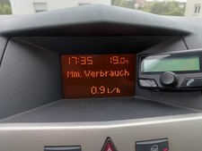Bordcomputer Display Uhr Opel