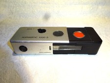 ! Vintage !  AGFAMATIC 1000S POCKETKAMERA  Sensor, silberschwarz Made in Germany