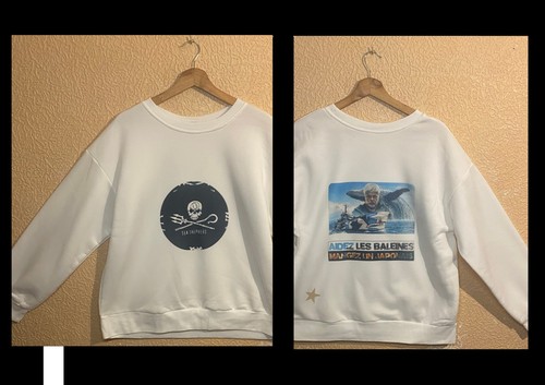 Pullover over sweatshirt weiß - sweatshirt,
