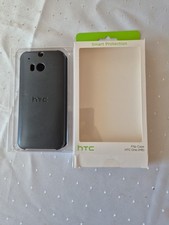 Handy, HTC One (M8),  Flipcase, grau Handyhülle ,Handycover