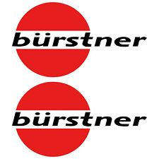 2 x bürstner 45cm x 25cm aufkleber sticker wohnmobil camper wohnwagen caravan