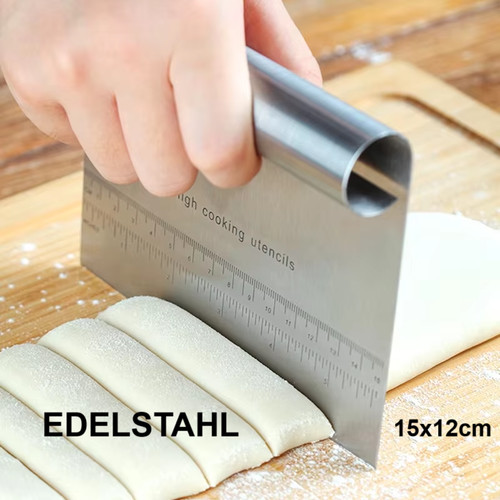 Teigschaber edelstahl - xl,